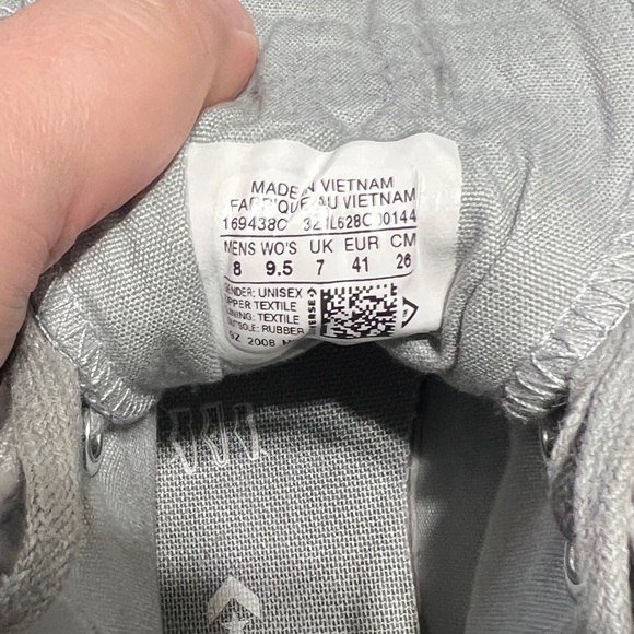 Converse Run Star Hike High Platform Sneakers Mens 8 women’s 9.5 Unisex gray - Picture 5 of 6